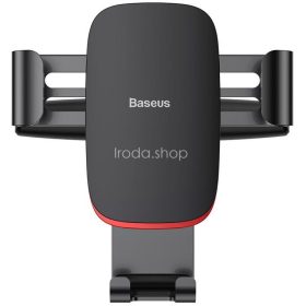   Autós tartó, Univerzális, CD-lejátszóba rögzíthető, 65 - 90 mm széles készülékig, 360°-ban forgatható, Baseus Metal Age Gravity, fekete