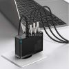 Hálózati töltő adapter, 100W, 2 x USB aljzat, 2 x USB Type-C aljzat, gyorstöltés, PD, GaN2, Baseus GaN2 Pro, fekete