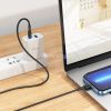 USB Type-C töltő- és adatkábel, Lightning, 100cm, 20W, gyorstöltés, PD, Hoco X83 Victory, fekete