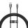 USB töltő- és adatkábel, USB Type-C, 150 cm, 6000mA, 100W, törésgátlóval, gyorstöltés, PD, QC, Baseus Superior, P10320102114-01, fekete