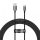 USB töltő- és adatkábel, USB Type-C, 200 cm, 6000mA, 100W, törésgátlóval, gyorstöltés, PD, QC, Baseus Superior, P10320102114-02, fekete