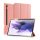 Samsung Galaxy Tab S9 Plus 12.4 / Tab S10 Plus 12.4 SM-X810 / X816B / X820 / X826B, mappa tok, Trifold, érintőceruza tartó, Dux Ducis Domo, rózsaszín