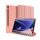 Samsung Galaxy Tab S9 FE (10.9) / Tab S10 FE (10.9) SM-X510 / X516B / X520 / X526, mappa tok, Trifold, érintőceruza tartó, Dux Ducis Domo, rózsaszín