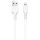 USB töltő- és adatkábel, Lightning, 100 cm, 2400 mA, törésgátlóval, Hoco X13 Easy, fehér