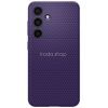 Samsung Galaxy S24 SM-S921, Szilikon tok, Spigen Liquid Air, háromszög minta, lila