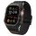 Apple Watch Ultra 1-2 (49 mm), textíl pótszíj, szilikon keret, közepesen ütésálló, Spigen Lite Fite Pro, fekete
