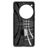 OnePlus 12, Szilikon tok, Spigen Liquid Air, háromszög minta, fekete