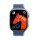 Apple Watch 4-6, SE, SE (2022) (38 / 40 mm) / Watch 7-9 (41 mm) / Watch 10 (42 mm), szilikon pótszíj, mágneses zár, kétszínű, 3D minta, Hoco AS102, sötétkék/kék