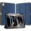 Apple iPad Pro 11 (2024), mappa tok, Smart Case, érintőceruza tartó, Dux Ducis Domo, sötétkék