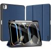 Apple iPad Pro 13 (2024), mappa tok, Smart Case, érintőceruza tartó, Dux Ducis Domo, sötétkék