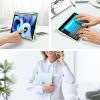 Apple iPad Pro 13 (2024), mappa tok, Smart Case, légpárnás sarok, közepesen ütésálló, érintőceruza tartó, átlátszó hátlap, Dux Ducis Toby, fekete
