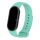 Xiaomi Mi Smart Band 8 / 9, szilikon pótszíj, állítható, Devia Delux Sport, menta