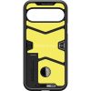 Google Pixel 9 Pro XL, Szilikon tok + műanyag hátlap, kitámasztóval, Spigen Tough Armor, fekete