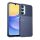 Samsung Galaxy A16 4G / A16 5G SM-A165F / A166B, Szilikon tok, közepesen ütésálló, domború csíkos minta, sötétkék