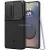Samsung Galaxy S25 Ultra SM-S938, Szilikon tok, közepesen ütésálló, kamera védelem, Spigen Optik Armor, fekete