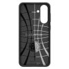 Samsung Galaxy A56 5G SM-A566B, Szilikon tok, Spigen Liquid Air, háromszög minta, fekete