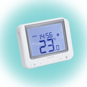   SALUS RT520 vezetékes szobatermosztát, Opentherm csatlakozó, kontaktus kimenet, LCD, PIN kód, szerviz figyelmeztető, 5 - 32,5 °C