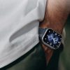 Bluetooth okosóra, szilikon szíj, v5.3, TFT kijelző, aktivitás és egészség mérő, vízálló, Mibro Watch C3, sötétkék, gyári