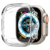 Apple Watch Ultra (49 mm), Szilikon védőkeret, ütésálló, szíj nélkül, Spigen Ultra Hybrid, átlátszó