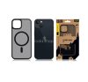 Apple iPhone 13, Műanyag hátlap védőtok + szilikon keret, közepesen ütésálló, Magsafe kompatibilis, Tactical MagForce Hyperstealth, áttetsző/szürke
