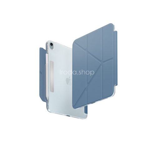 Apple iPad Air 13 (2024 / 2025), mappa tok, Apple Pencil tartóval, mágneses záródás, Origami Smart Case, Uniq Camden, kék
