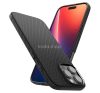 Apple iPhone 16 Pro Max, Szilikon tok, Spigen Liquid Air, háromszög minta, fekete