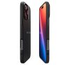 Apple iPhone 16 Pro Max, Szilikon tok, Spigen Liquid Air, háromszög minta, fekete