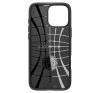 Apple iPhone 16 Pro Max, Szilikon tok, Spigen Liquid Air, háromszög minta, fekete