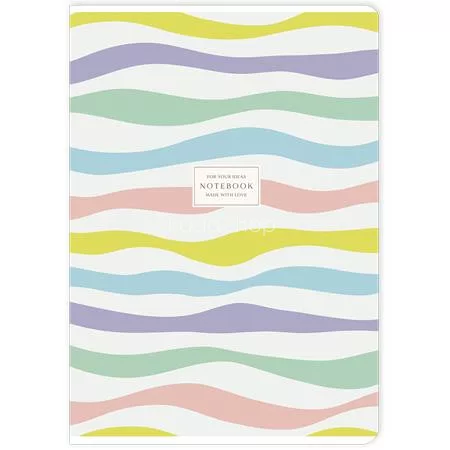 Füzet, tűzött, A4, kockás, 40 lap, SHOLYARYK "Notebook", vegyes