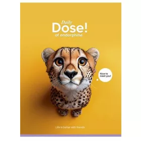   Füzet, tűzött, A5, kockás, 48 lap, SHKOLYARYK "Nice to meet you", vegyes