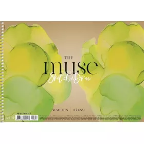   Vázlatfüzet, spirál, A4, 115 g, 50 lap, SHKOLYARYK "Sketch&Draw Muse"