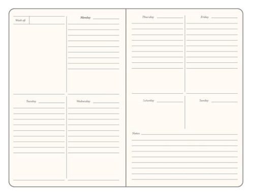 Naptár, A5, heti, dátumozatlan, műbőr borító, SHKOLYARYK "Genius", azúr kék