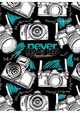 Füzet, tűzött, A5, vonalas, 80 lap, SHKOLYARYK "Never give up", vegyes