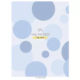   Füzet, tűzött, A5, vonalas, 80 lap, SHKOLYARYK "Oh my notes", vegyes