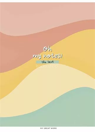 Füzet, tűzött, A5, vonalas, 80 lap, SHKOLYARYK "Oh my notes", vegyes