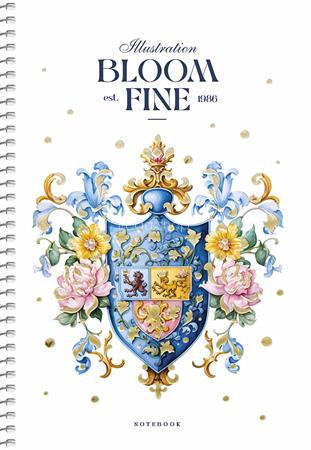 Spirálfüzet, A5, kockás, 80 lap, SHKOLYARYK, "Made with love", vegyes