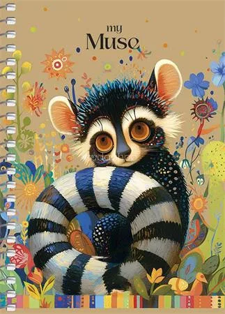 Spirálfüzet, A6, kockás, 80 lap, SHKOLYARYK "Spring Hope", vegyes