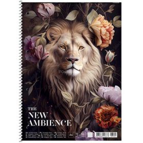   Spirálfüzet, A4+, vonalas, 80 lap, SHKOLYARYK "The New Ambience", vegyes