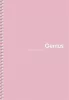 Spirálfüzet, A5, kockás, 80 lap, PP borító, SHKOLYARYK "Genius Pastel", vegyes