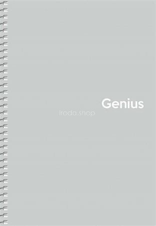 Spirálfüzet, A5, kockás, 80 lap, PP borító, SHKOLYARYK "Genius Pastel", vegyes