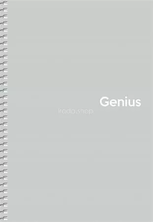 Spirálfüzet, A5, kockás, 80 lap, PP borító, SHKOLYARYK "Genius Pastel", vegyes