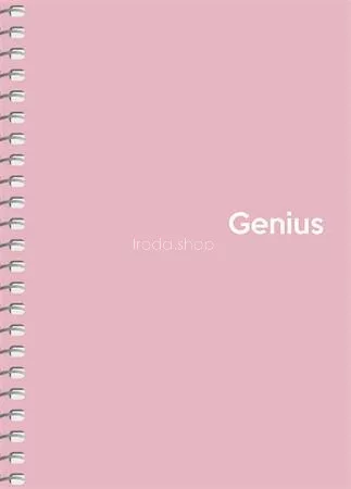 Spirálfüzet, A6, kockás, 80 lap, PP borító, SHKOLYARYK "Genius Pastel", vegyes