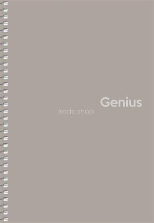 Spirálfüzet, A5, kockás, 80 lap, PP borító, SHKOLYARYK "Genius", vegyes