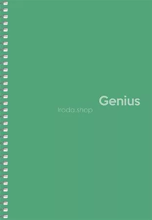 Spirálfüzet, A5, kockás, 80 lap, PP borító, SHKOLYARYK "Genius", vegyes