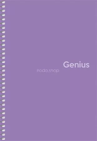 Spirálfüzet, A5, kockás, 80 lap, PP borító, SHKOLYARYK "Genius", vegyes