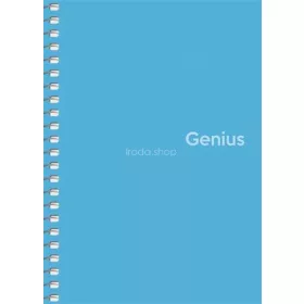   Spirálfüzet, A6, kockás, 80 lap, PP borító, SHKOLYARYK "Genius", vegyes