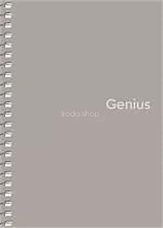 Spirálfüzet, A6, kockás, 80 lap, PP borító, SHKOLYARYK "Genius", vegyes