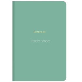   Jegyzetfüzet, B5, kockás, 80 lap, keményfedeles, SHKOLYARYK, türkíz