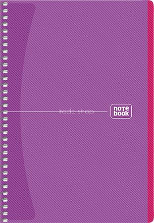 Spirálfüzet, A5, kockás, 80 lap, SHKOLYARYK "Notebook", vegyes