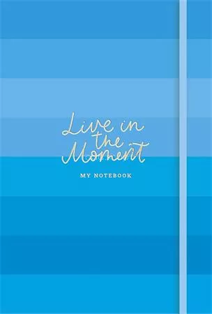 Jegyzetfüzet, A5, vonalas, sima, pontrácsos, 96 lap, keményfedeles, SHKOLYARYK "Live in the moment", vegyes minta